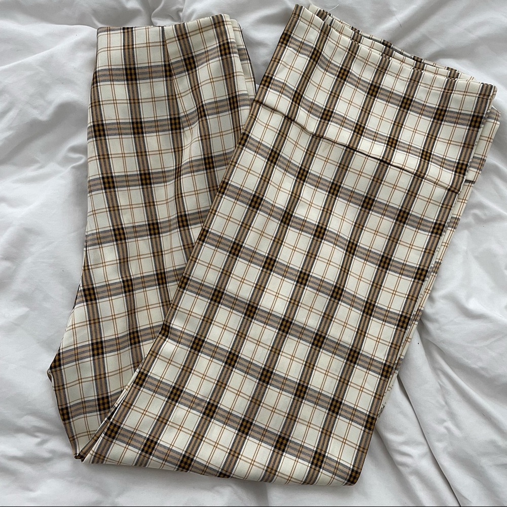 Princess Polly Euros Pants Yellow Check